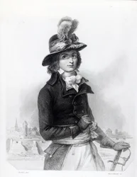 Louis Antoine de Saint-Just, graviert von Bosselman